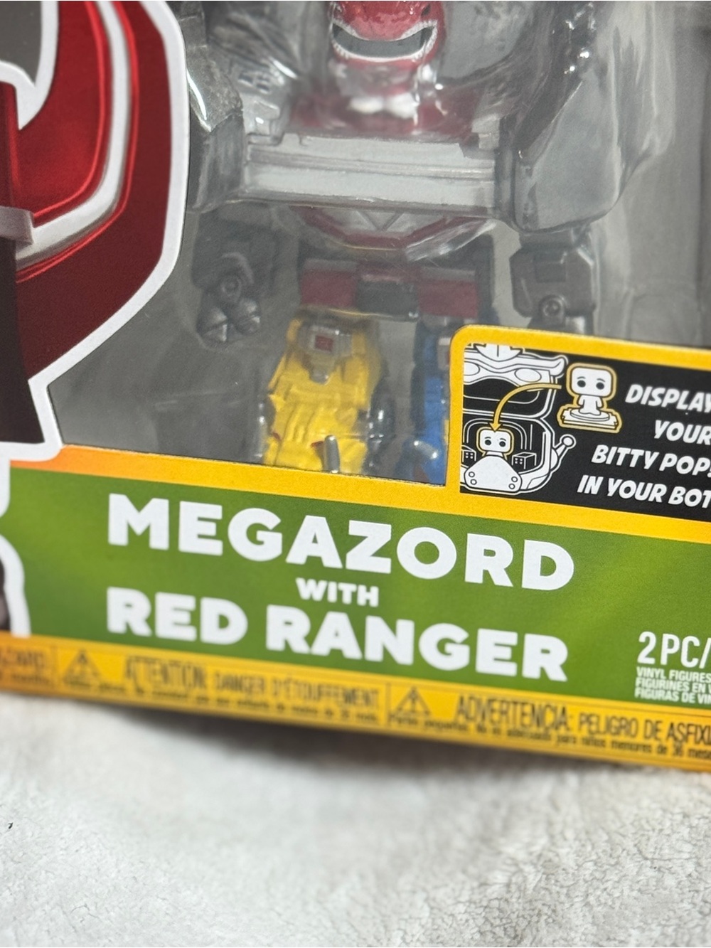 Funko Bitty Pop Bitty Bot! Megazord with Red Ranger Power Rangers 2pc NEW in Box - Picture 2 of 7